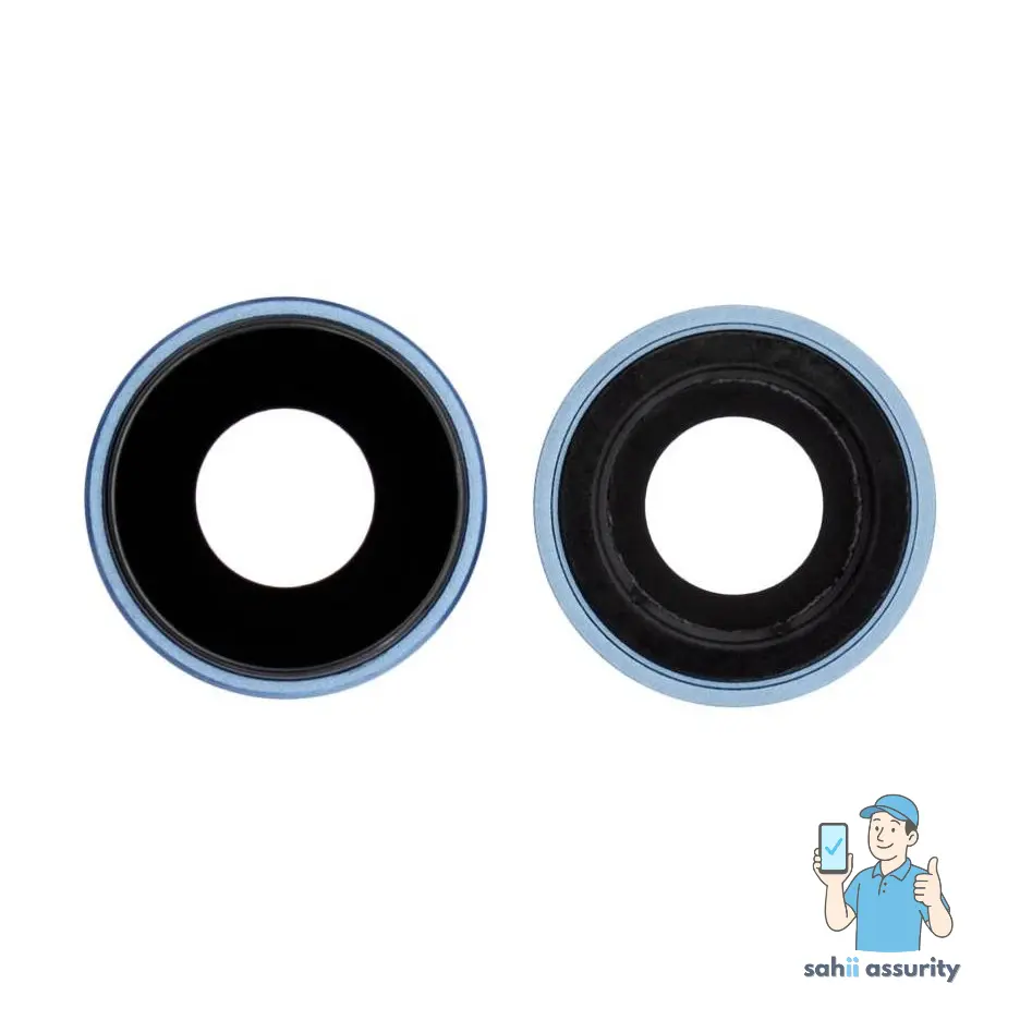 Camera Lens Glass with Frame for Apple iPhone XR Blue